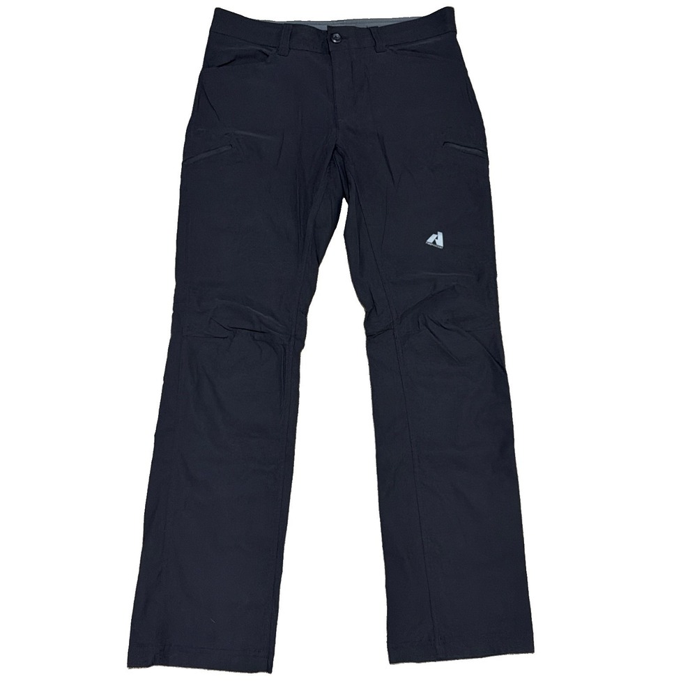 Eddie Bauer First Ascent Guide Pro Pants Men's 33(34)x34 Black Stretch Hike